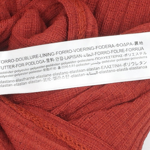 Bershka Womens Red Knit Dress XS