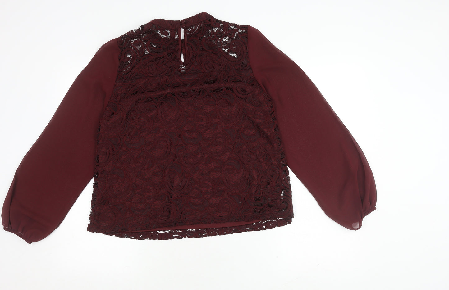 Dorothy Perkins Women's Red Lace Blouse Size 14