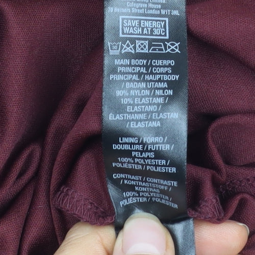 Dorothy Perkins Women's Red Lace Blouse Size 14