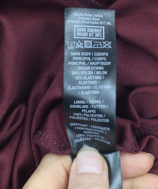 Dorothy Perkins Women's Red Lace Blouse Size 14