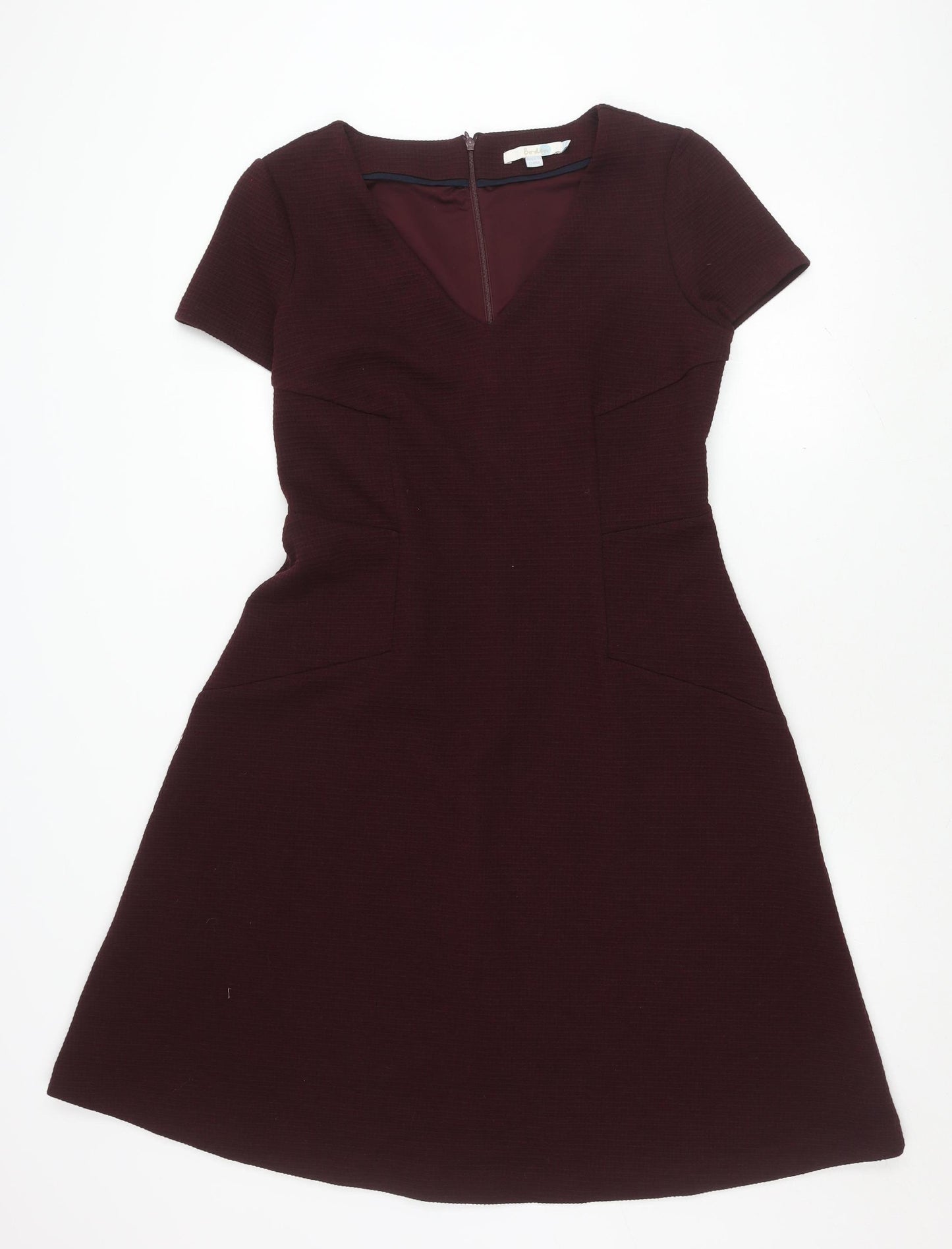 Boden Women's Burgundy Dress - Excellent Condition