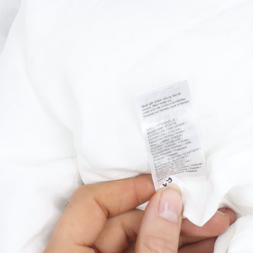 River Island Women's White Puff Sleeve Blouse, Size 6