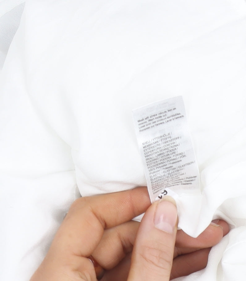 River Island Women's White Puff Sleeve Blouse, Size 6