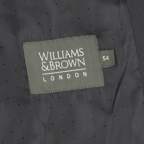 Williams & Brown Men's Black Waistcoat Size 54