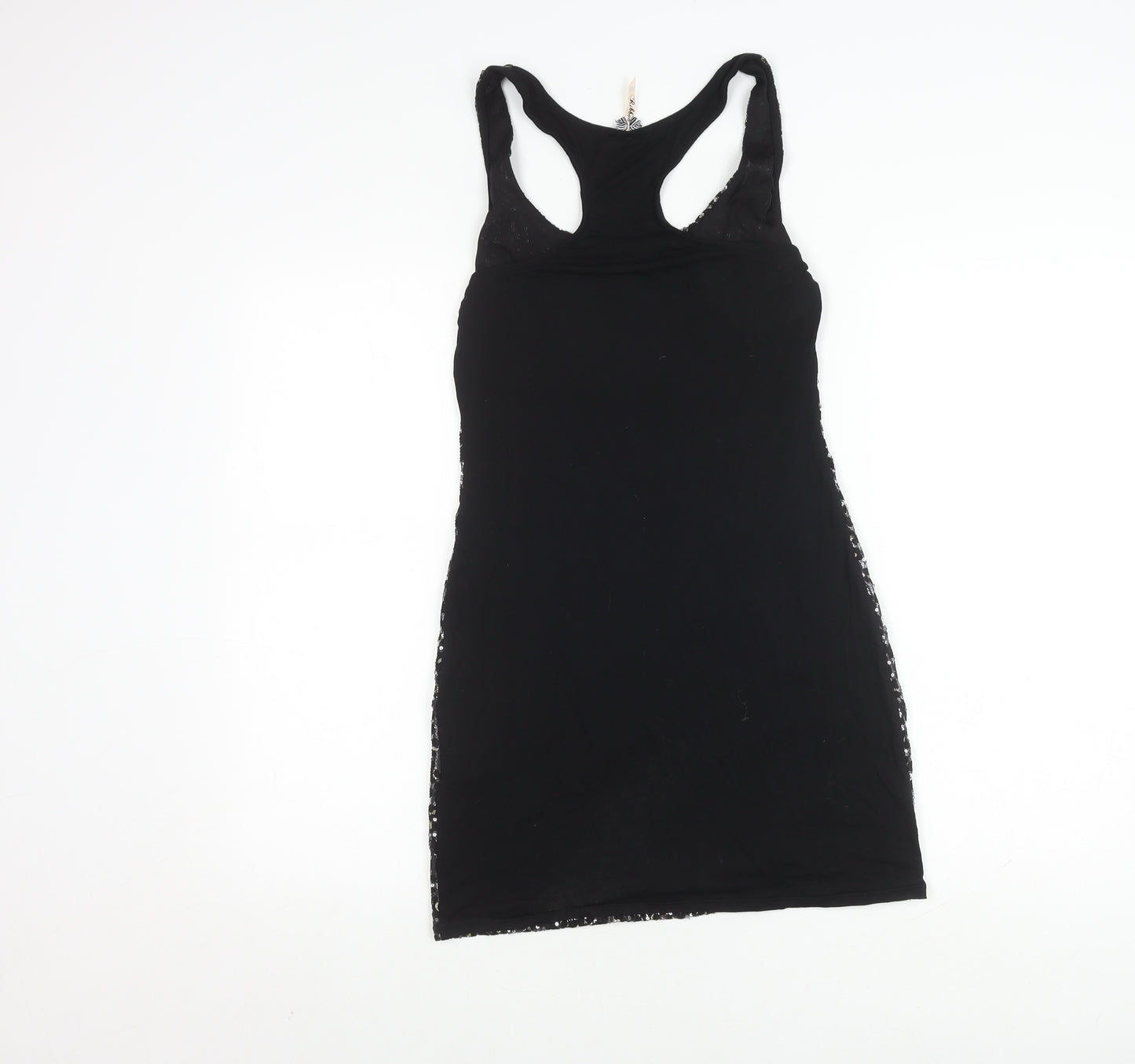 Kikiboo Women's Black Animal Print Sleeveless Dress