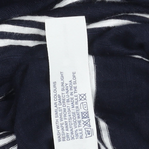 Fat Face Women's Blue Striped Dress Size 10