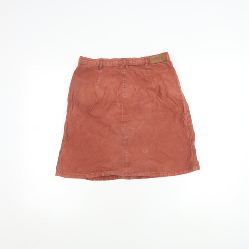ONLY Women's Brown Knee Length Corduroy Skirt, Size 6