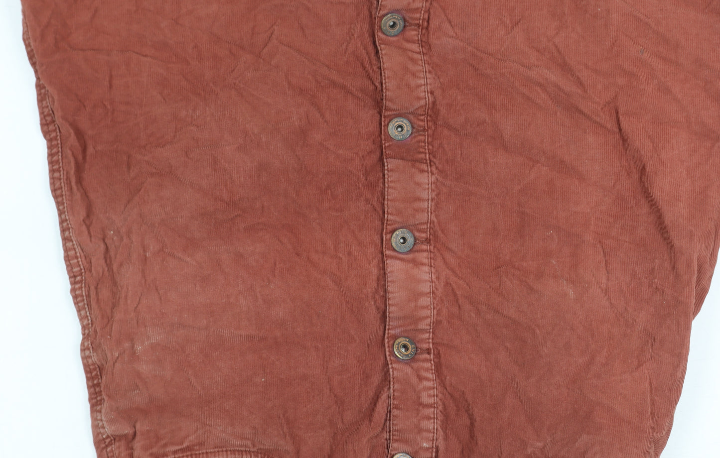 ONLY Women's Brown Knee Length Corduroy Skirt, Size 6