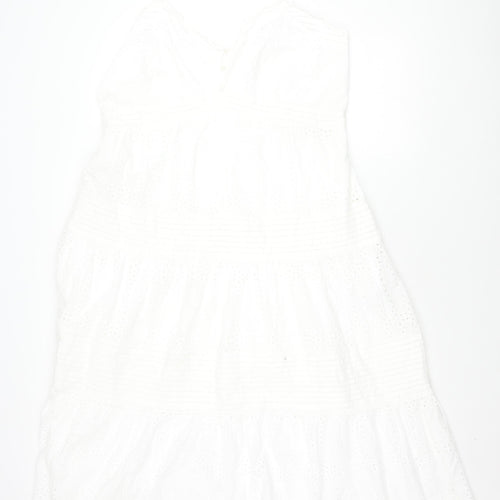 Marks and Spencer Women's White Short Dress Size 16
