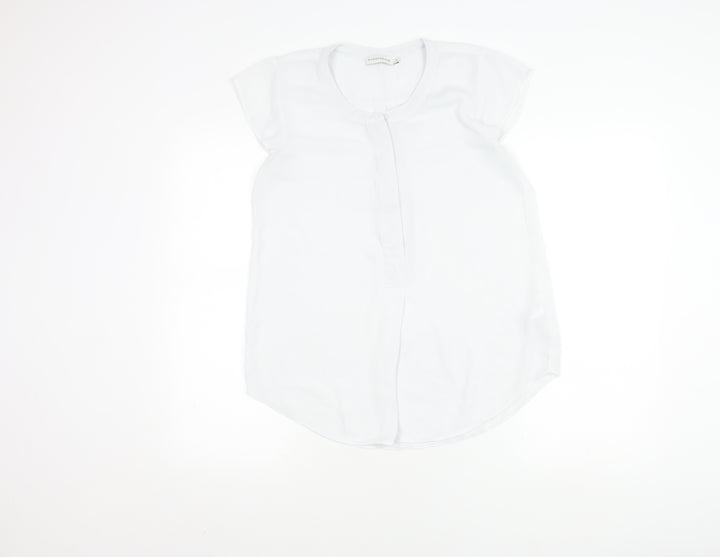 Paraphrase Women's White Cap Sleeve Top M