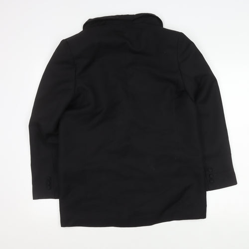ASOS DESIGN Women's Black Regular Double-Breasted Blazer