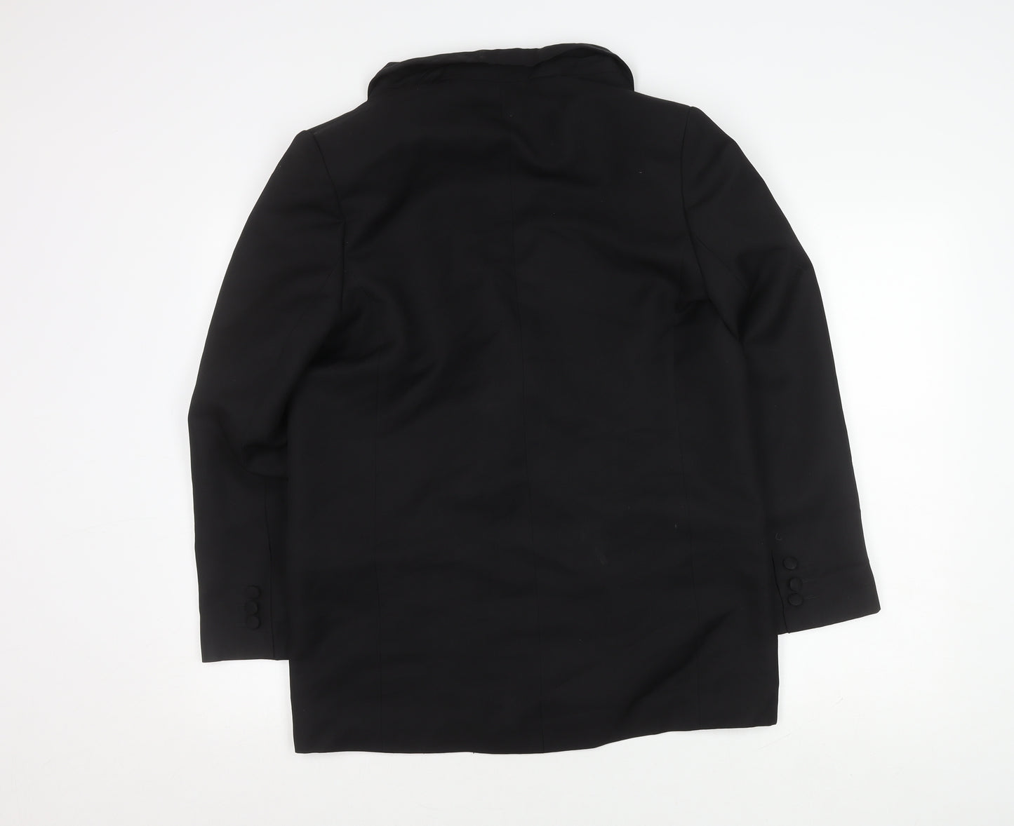 ASOS DESIGN Women's Black Regular Double-Breasted Blazer