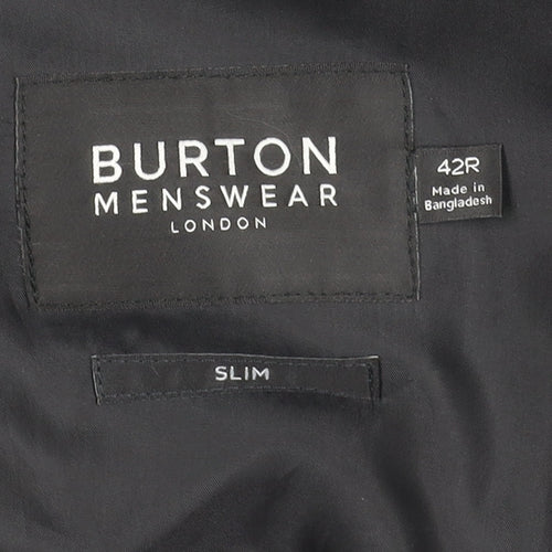Burton Mens Black Slim Blazer - Size 42R