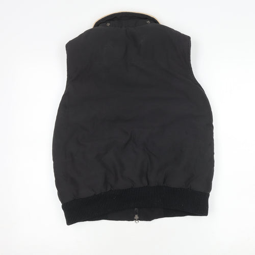 Dublin Unisex Black Waistcoat S with Zipped Pockets