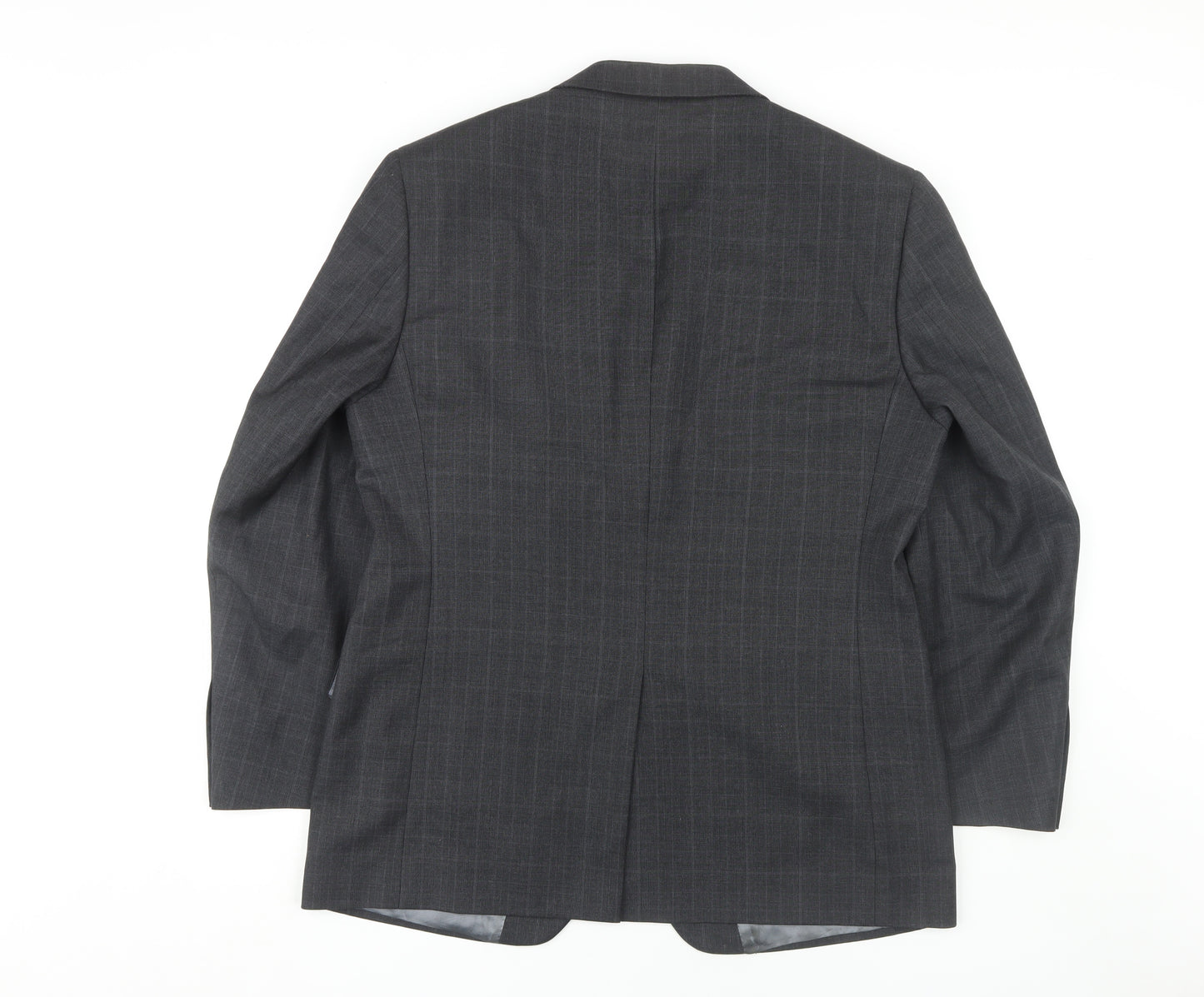 Marks and Spencer Men's Grey Check Blazer 40S