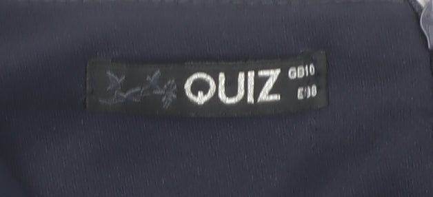 Quiz Women's Blue A-Line Sleeveless Dress Size 10