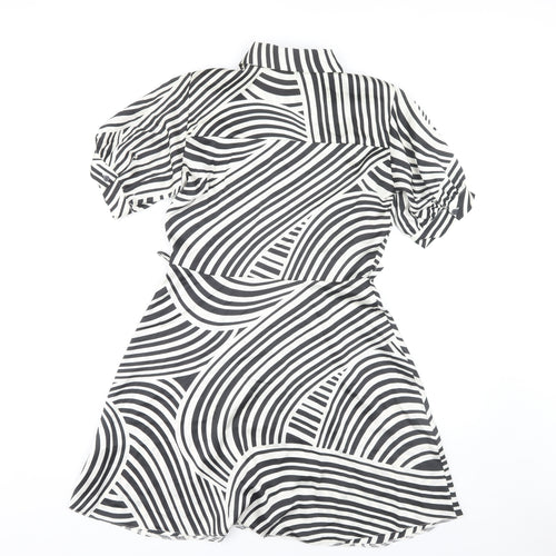 New Look Women's Striped Shirt Dress 6 Multicoloured