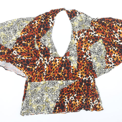 Next Women's Multicoloured Animal Print Blouse Size 16