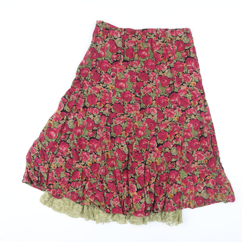 Marks and Spencer Women's Floral A-Line Skirt, Size 10