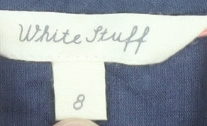 White Stuff Women's Blue Cotton Dress, Size 8