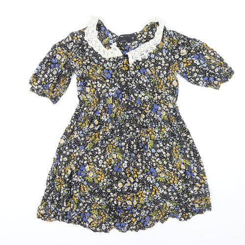 ASOS DESIGN Women's Multicoloured Floral Dress Size 10