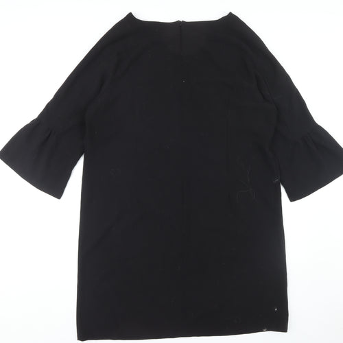 Wallis Women Black 3/4 Sleeve Dress Size 18