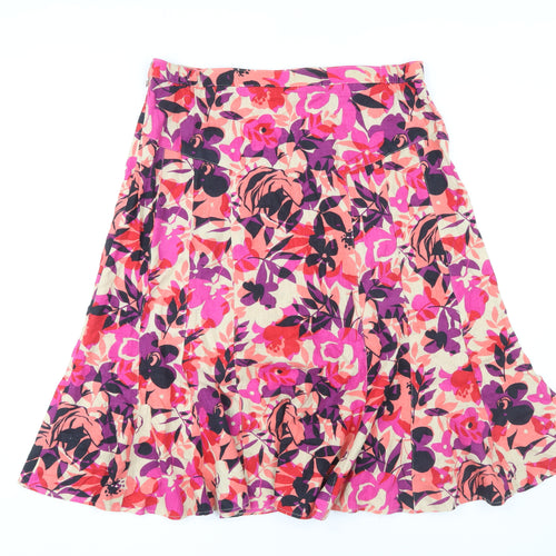Marks and Spencer Women's Multicolour A-Line Skirt Size 16