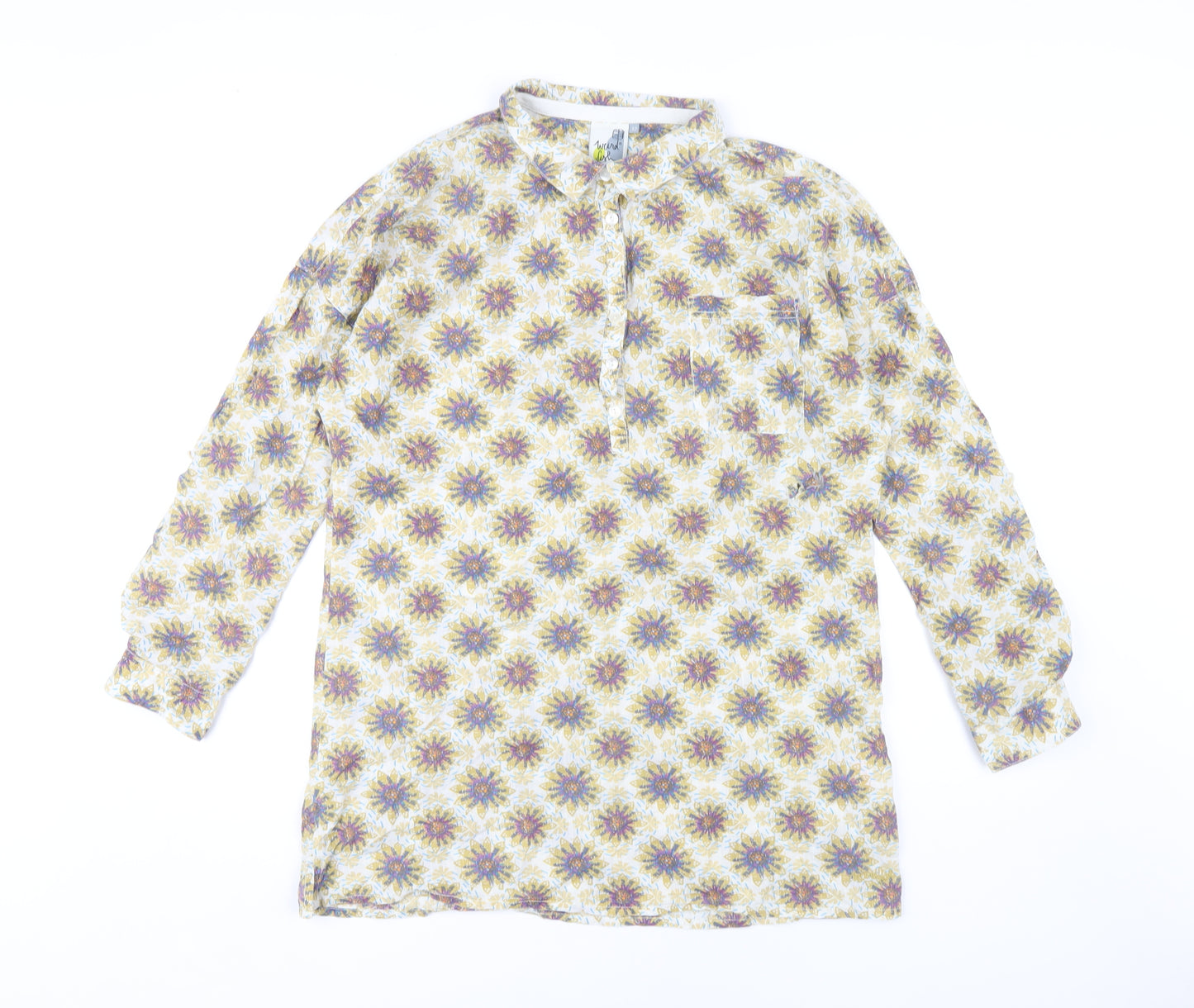 Weird Fish Women's Multicoloured Floral Blouse, Size 12