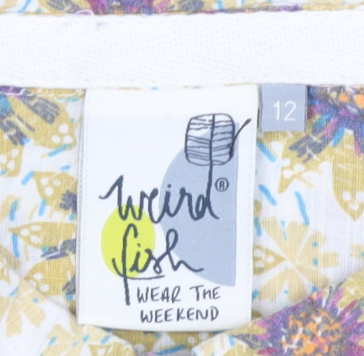 Weird Fish Women's Multicoloured Floral Blouse, Size 12