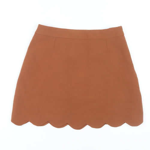 ASOS Women's Brown Mini Skirt, Size 10, Casual Chic