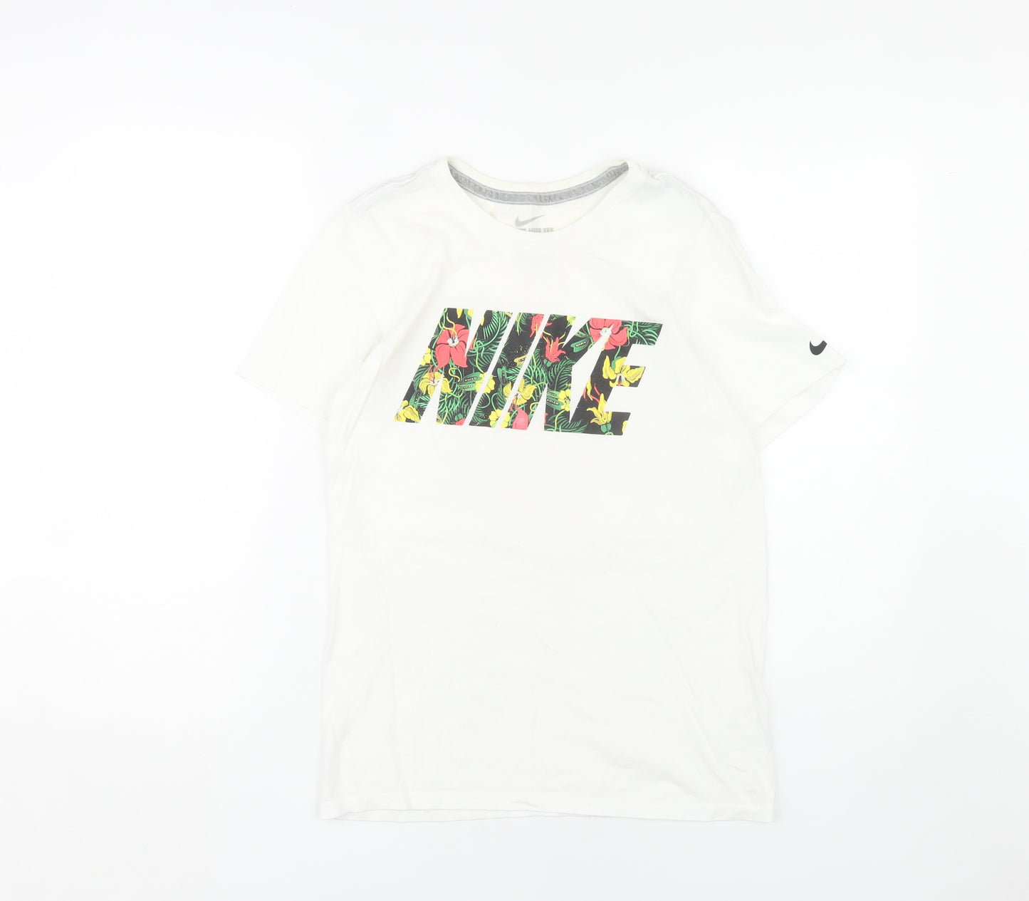 Nike Unisex White Athletic T-Shirt, Size S, Casual Sportswear