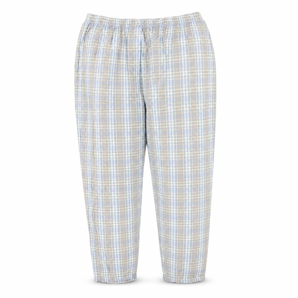 Front view of Classics First Avenue Women’s Blue Plaid Trousers, size UK 16