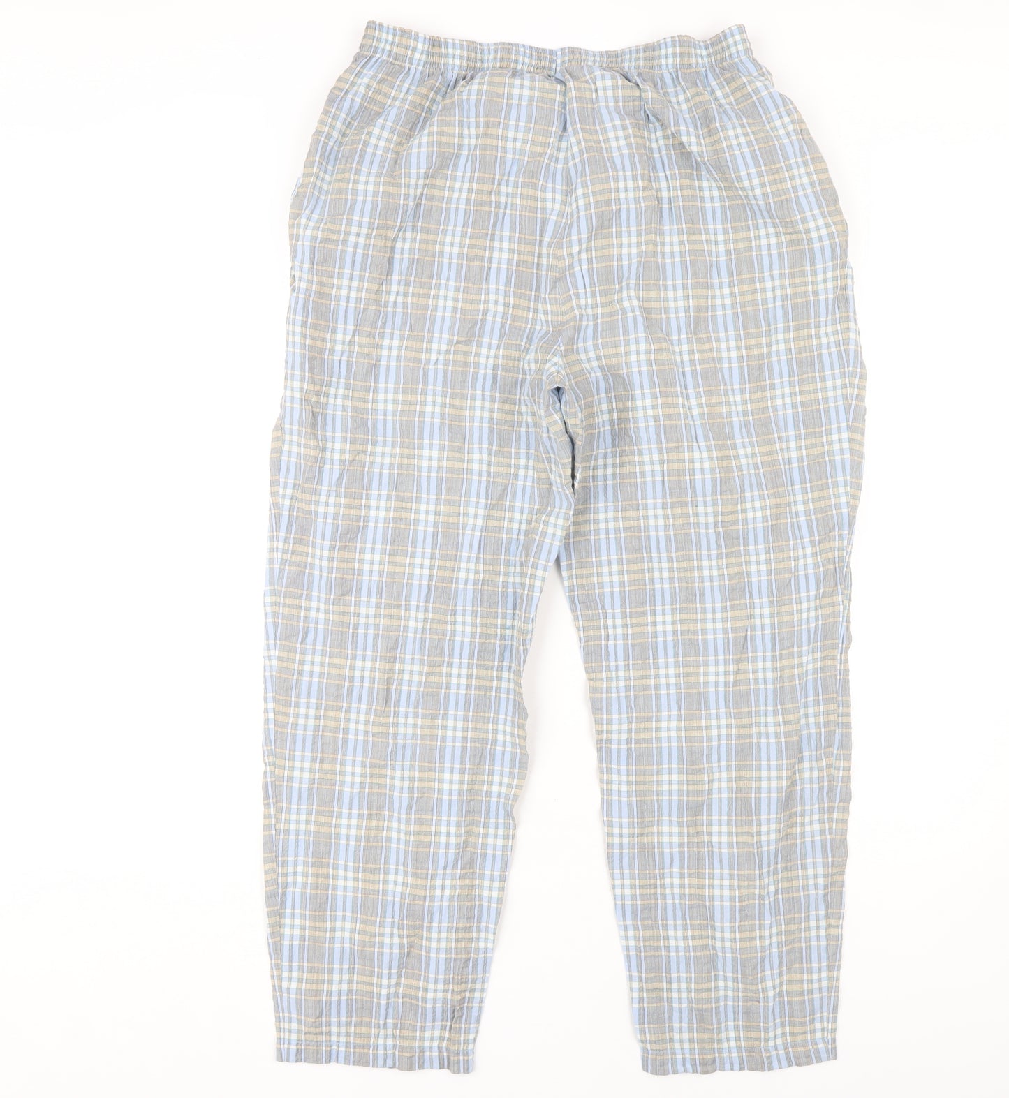 Classics First Avenue Women’s Blue Plaid Trousers Size 16