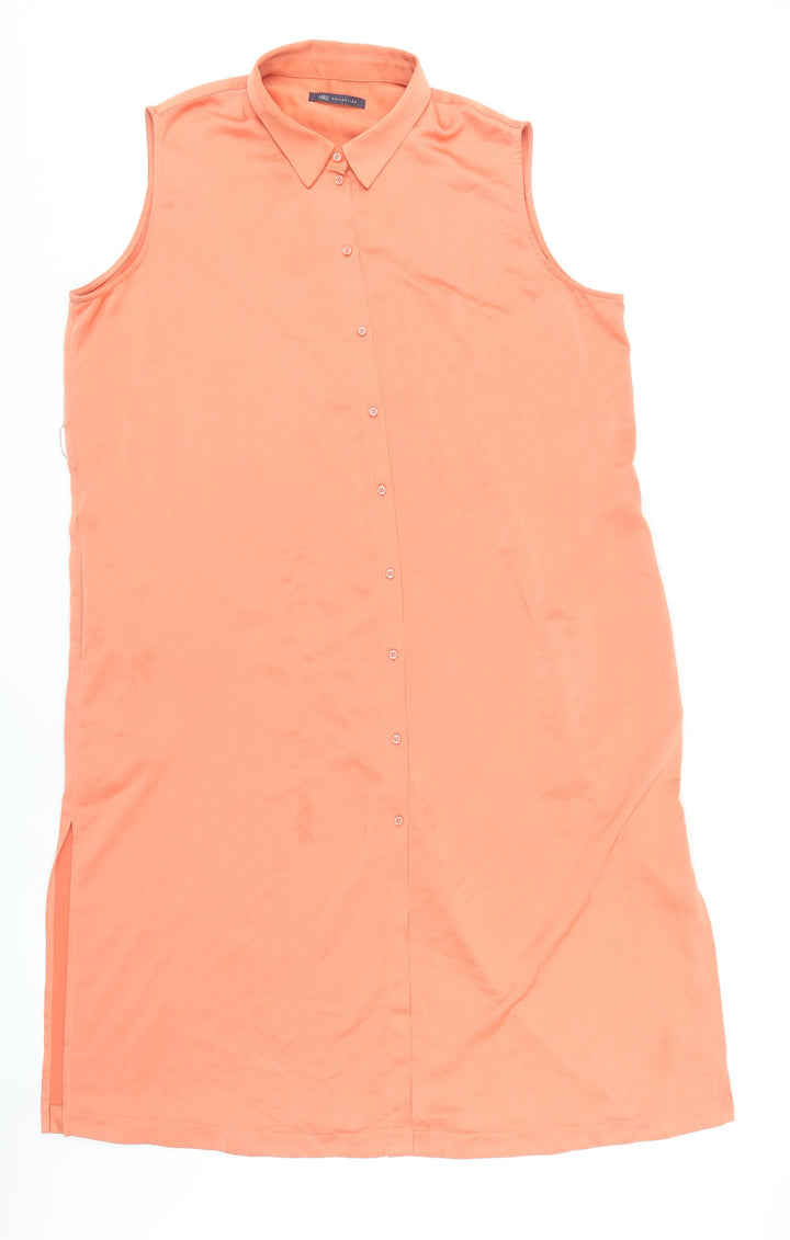 Marks and Spencer Women’s Orange Shirt Dress Size 18
