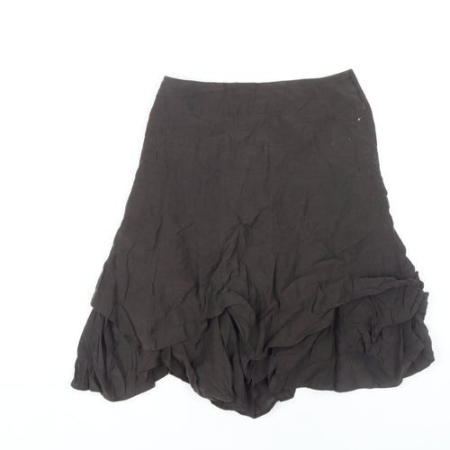 Principles Brown Women's Skirt, Size 8, Lined, Viscose Blend