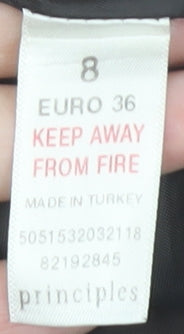 Principles Brown Women's Skirt, Size 8, Lined, Viscose Blend