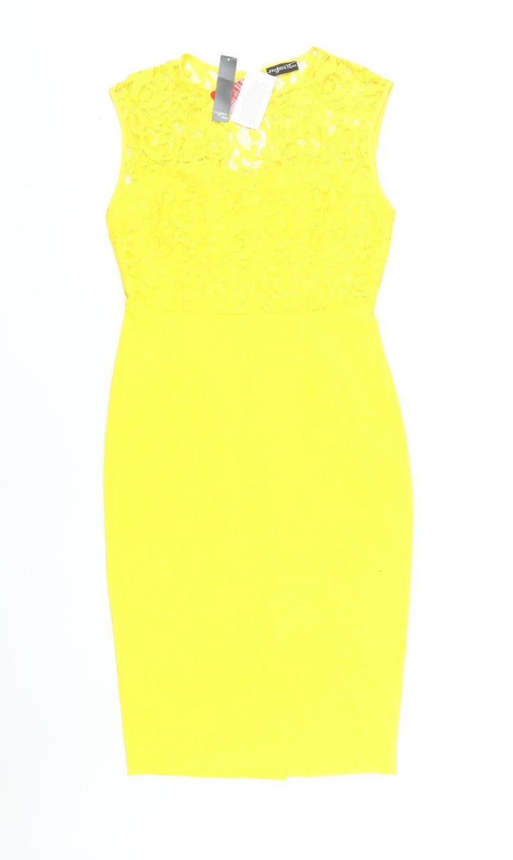 Myleene Klass Yellow Sleeveless Dress, Women, Size 12