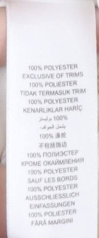 Rocha John Rocha White Cap Sleeve Women's Top Size 16