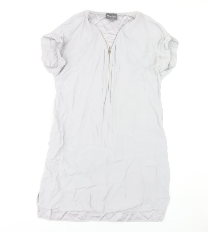 Phase Eight Women's Grey Dress Size 12 Short Sleeve