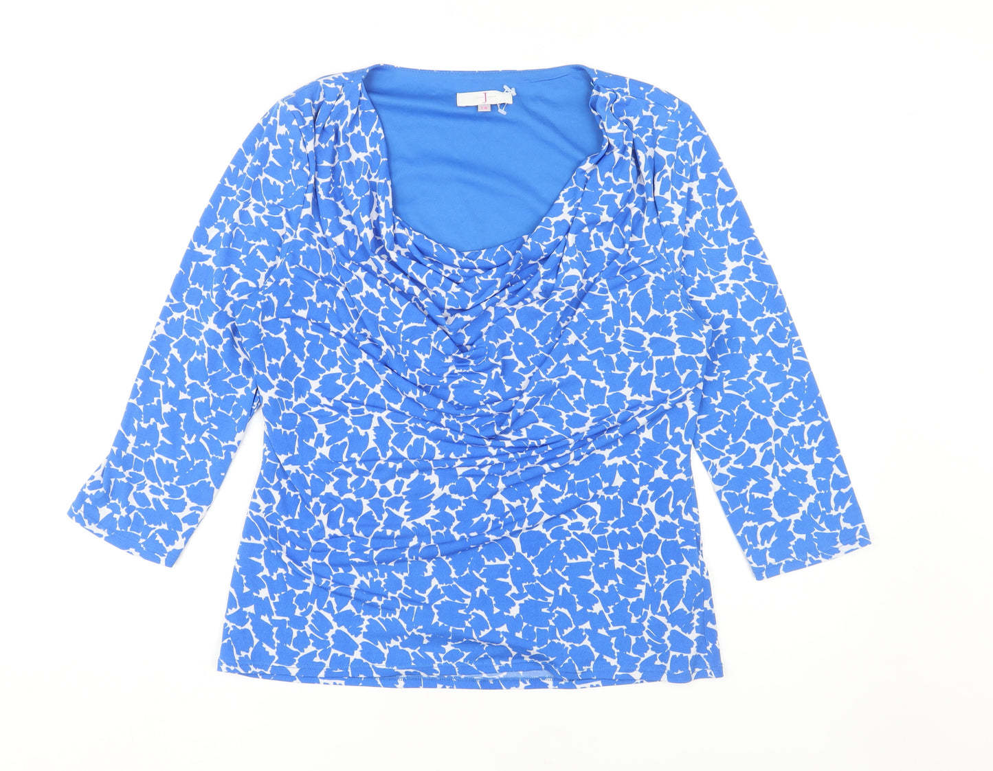 Jasper Conran Women's Blue 3/4 Sleeve Blouse Size 14