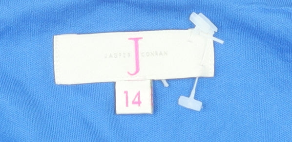 Jasper Conran Women's Blue 3/4 Sleeve Blouse Size 14