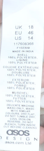 ASOS Design Women's Leopard Print Dress Size 18