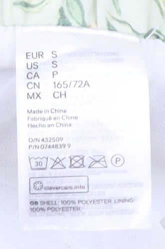 H&M Women's Floral Pleated Midi Skirt, Size S