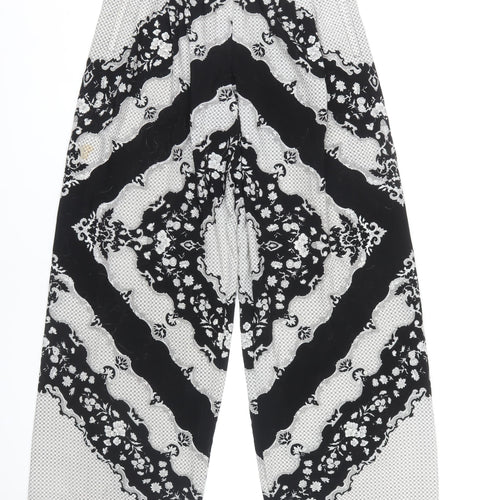 ASOS Women’s Black Geometric Trousers, Size 12, Polyester