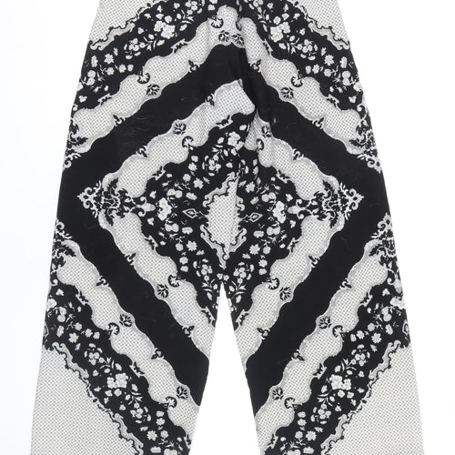 ASOS Women’s Black Geometric Trousers, Size 12, Polyester