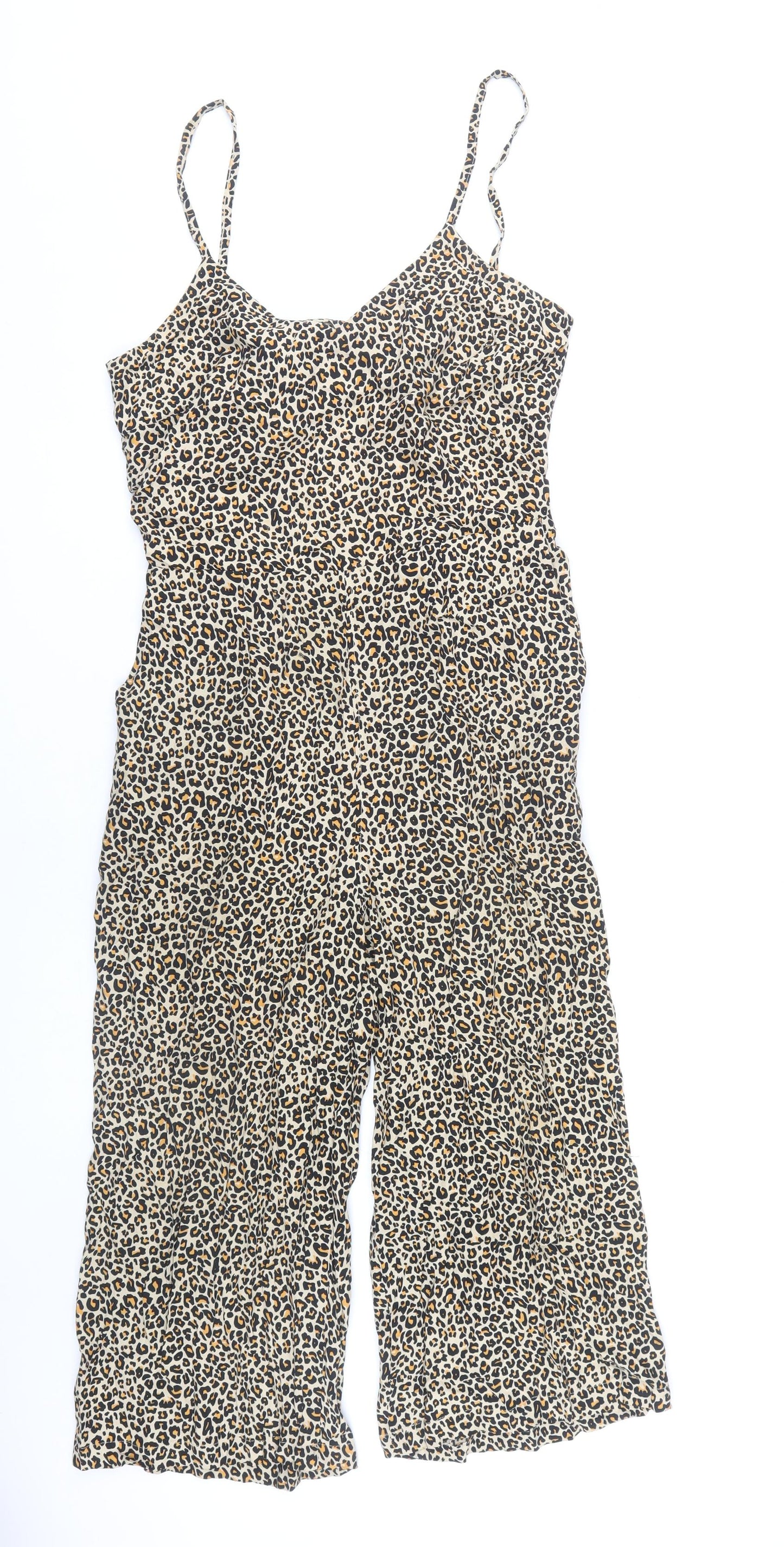 NEXT Women's Animal Print Jumpsuit Size 12 Multicoloured