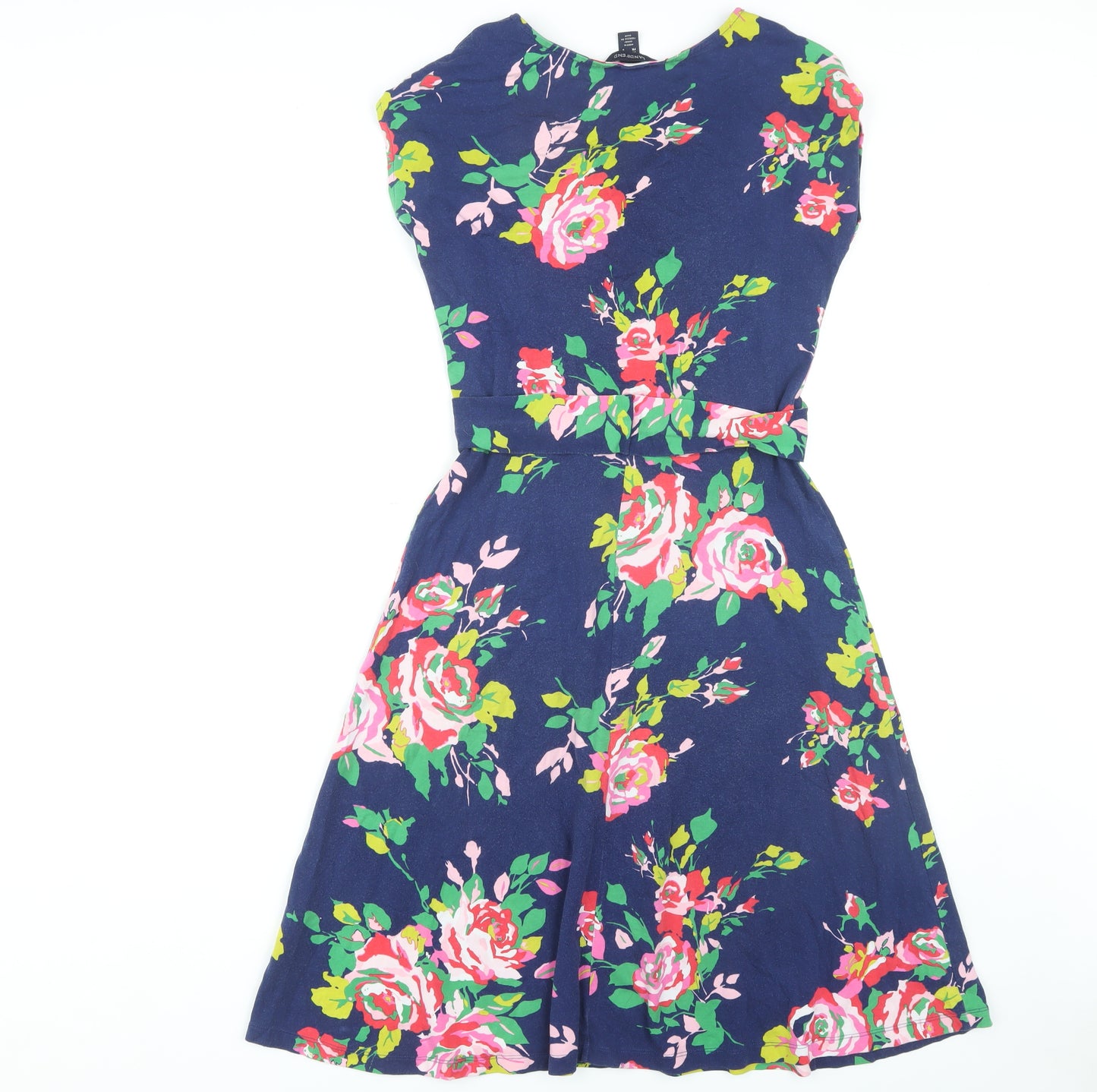 Lands' End Women's Multicoloured Floral XS Dress