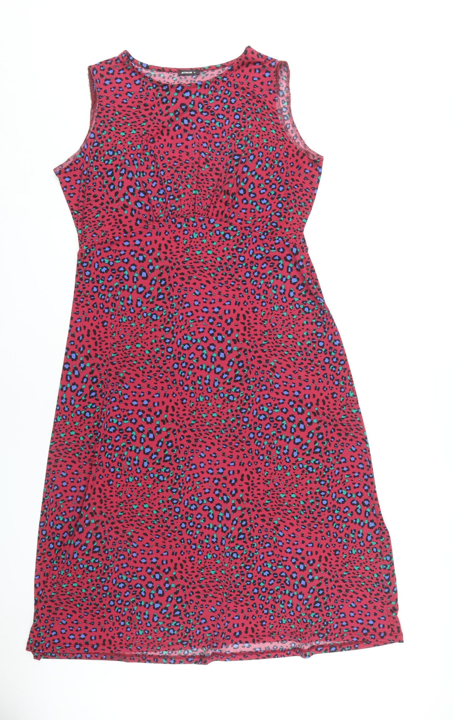 Roman Women’s Multicoloured Animal Print Dress, Size 16