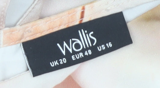 Wallis Women's Floral Tunic Blouse Size 20 Multicoloured