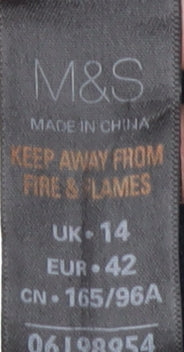 Marks and Spencer Women's Striped Dress - Size 14